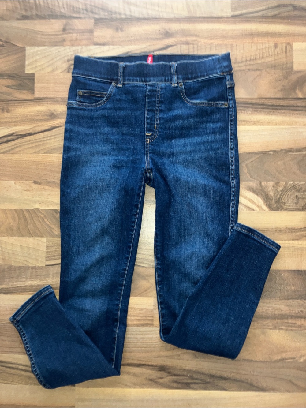Spanx Skinny Dark Blue Jeans Womens Sz S